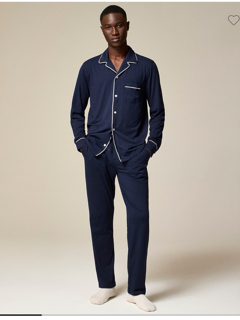 J.Crew Pajama set in cotton-blend jersey